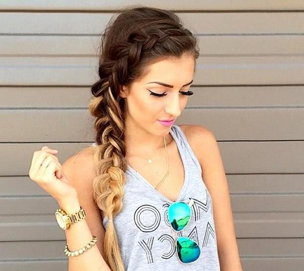 Изысканные прически с косами 2026 года: косы на разную длину волос — фото