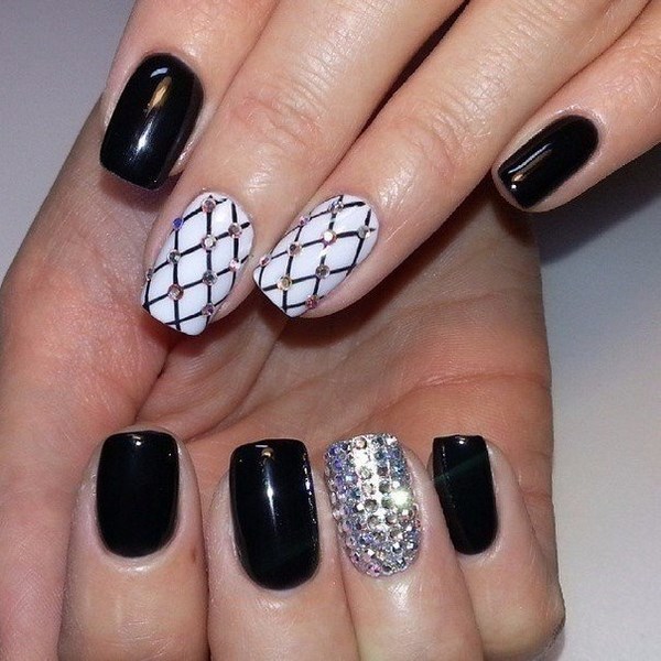 Модный черный маникюр 2026: фото, дизайн и идеи черного маникюра