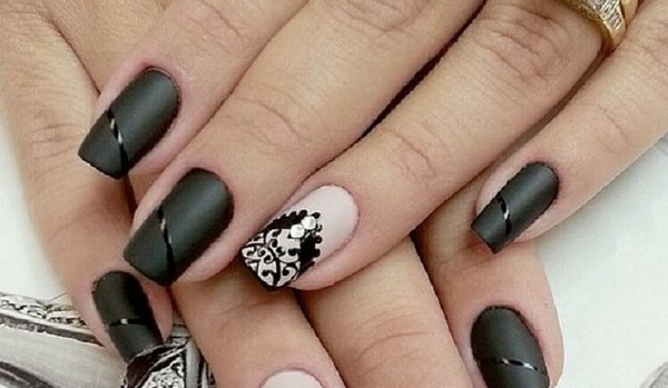 Модный черный маникюр 2026: фото, дизайн и идеи черного маникюра