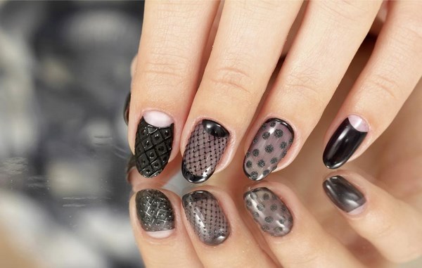 Модный черный маникюр 2026: фото, дизайн и идеи черного маникюра