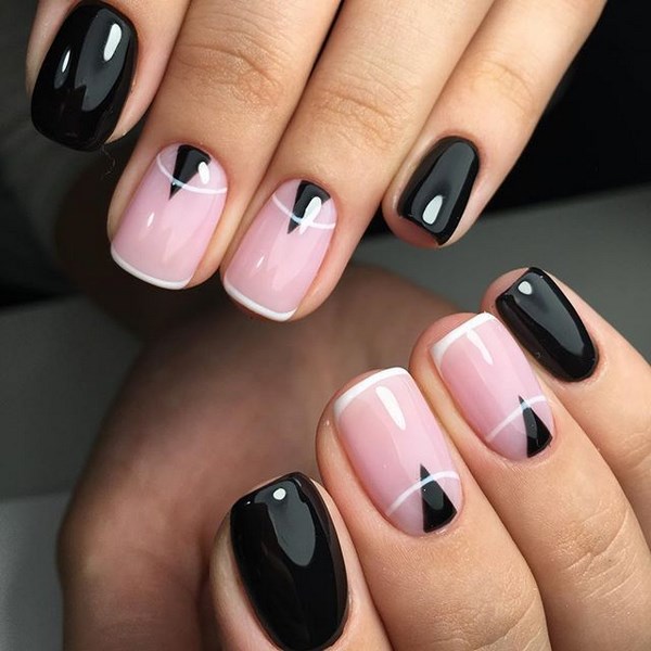Модный черный маникюр 2026: фото, дизайн и идеи черного маникюра