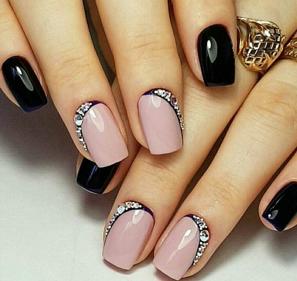 Модный черный маникюр 2026: фото, дизайн и идеи черного маникюра