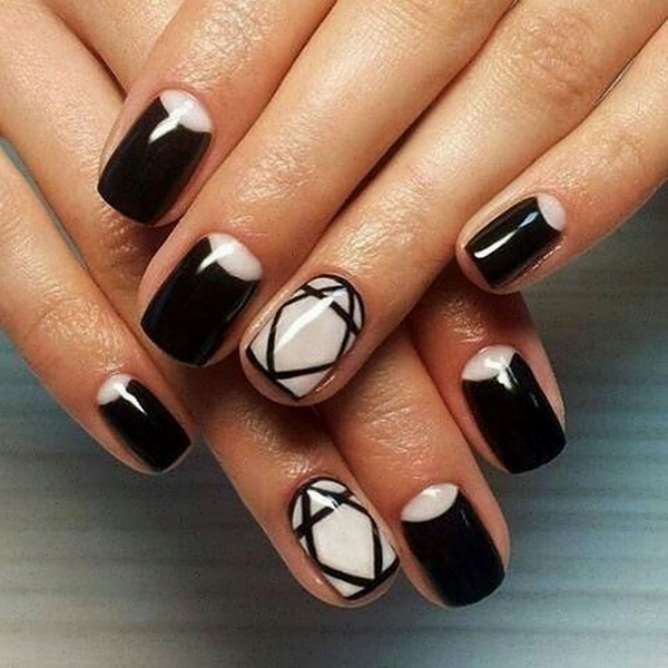 Модный черный маникюр 2026: фото, дизайн и идеи черного маникюра