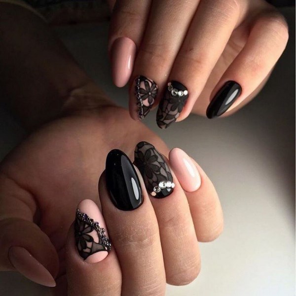 Модный черный маникюр 2026: фото, дизайн и идеи черного маникюра