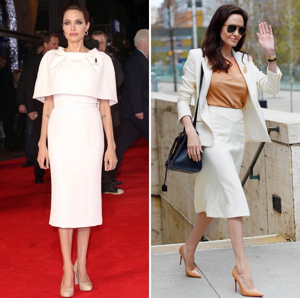 Безупречный стиль Анджелины Джоли: фото образы в вечерних платьях и повседневный стиль знаменитости