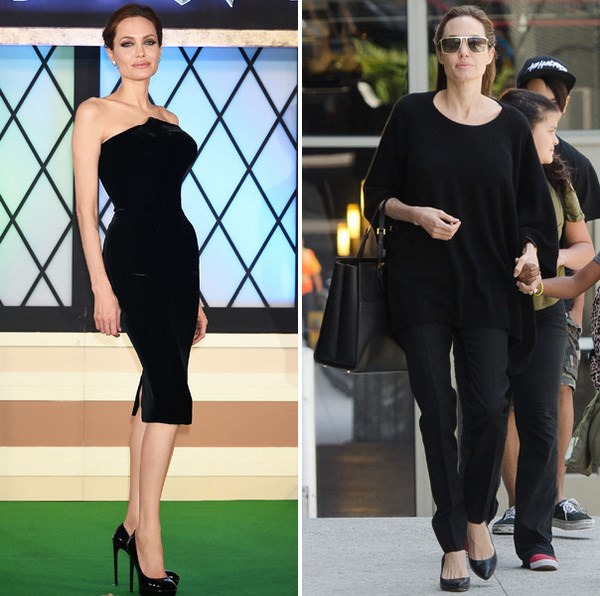 Безупречный стиль Анджелины Джоли: фото образы в вечерних платьях и повседневный стиль знаменитости