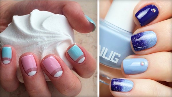 Красивый голубой маникюр 2026 — фото, дизайн, лучшие идеи голубого маникюра