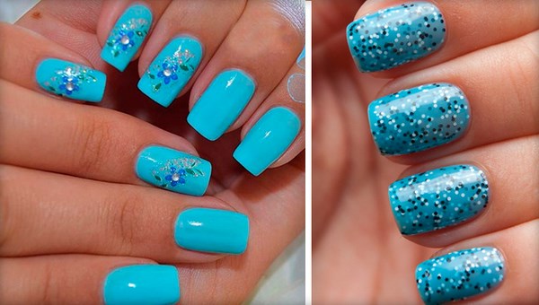 Красивый голубой маникюр 2026 — фото, дизайн, лучшие идеи голубого маникюра