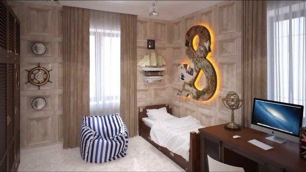 Интересный дизайн детской комнаты для мальчика разного возраста: фото, идеи