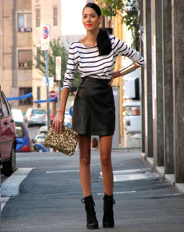 Стильные кожаные юбки 2026 года: фото, модные луки