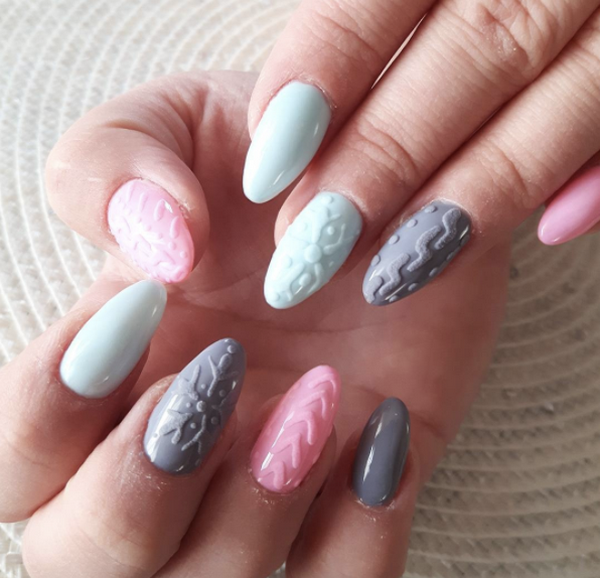 Модный вязаный маникюр 2026 года: фото, новинки, идеи вязаного маникюра