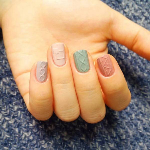 Модный вязаный маникюр 2026 года: фото, новинки, идеи вязаного маникюра