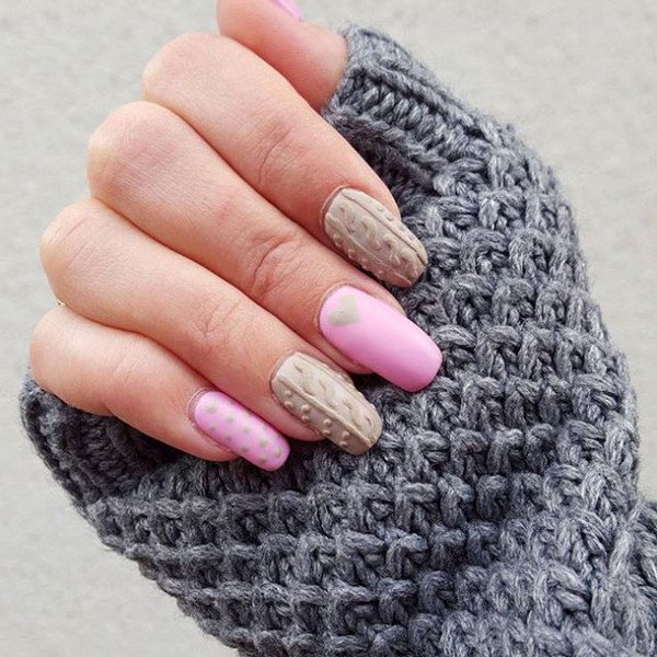 Модный вязаный маникюр 2026 года: фото, новинки, идеи вязаного маникюра