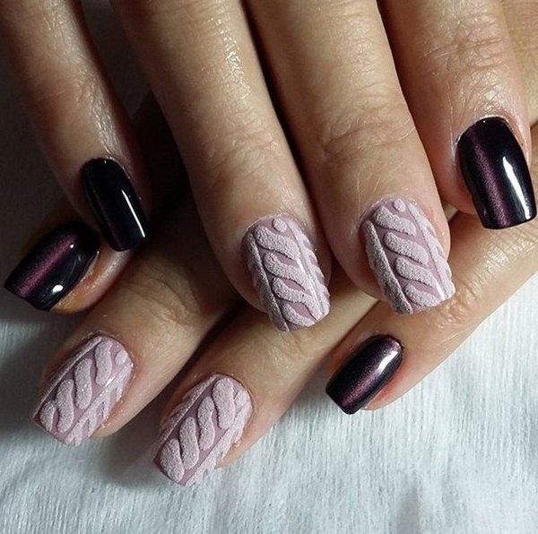 Модный вязаный маникюр 2026 года: фото, новинки, идеи вязаного маникюра