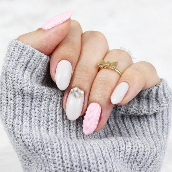 Модный вязаный маникюр 2026 года: фото, новинки, идеи вязаного маникюра