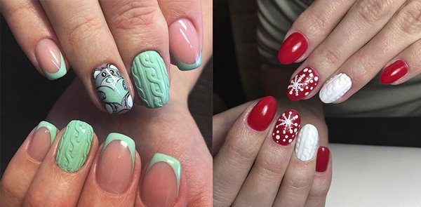 Модный вязаный маникюр 2026 года: фото, новинки, идеи вязаного маникюра