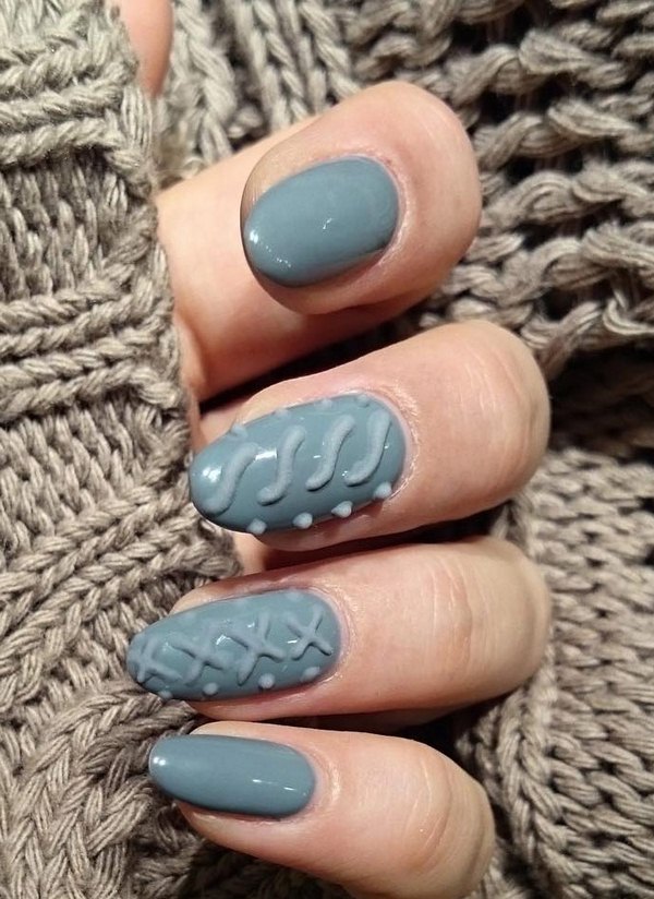 Модный вязаный маникюр 2026 года: фото, новинки, идеи вязаного маникюра