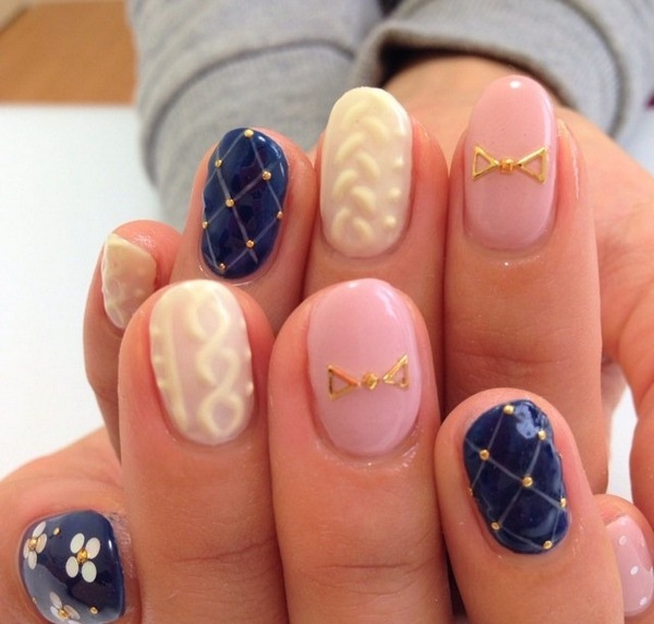 Модный вязаный маникюр 2026 года: фото, новинки, идеи вязаного маникюра