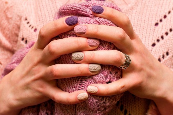 Модный вязаный маникюр 2026 года: фото, новинки, идеи вязаного маникюра