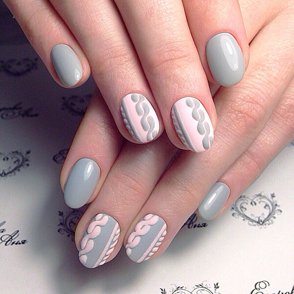 Модный вязаный маникюр 2026 года: фото, новинки, идеи вязаного маникюра