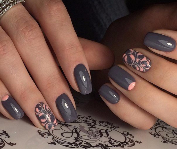 Стильный серый маникюр 2026 года: лучшие сочетания оттенков, модные тренды и красивые примеры – фото