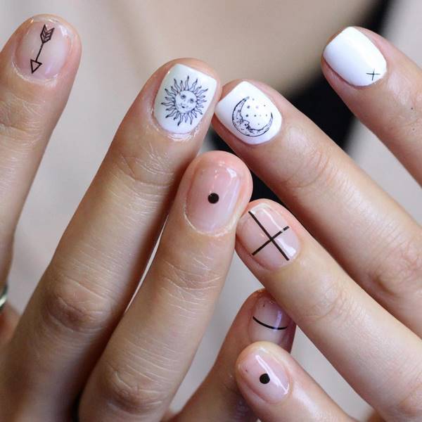 Удивительный «голый» маникюр в стиле «negative space» 2026: лучшие идеи, новинки, фото