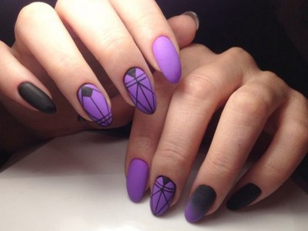 Стильный геометрический маникюр 2026 года: модный дизайн ногтей геометрия — фото