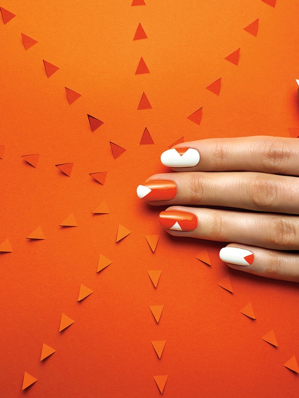 Стильный геометрический маникюр 2026 года: модный дизайн ногтей геометрия — фото