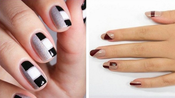 Стильный геометрический маникюр 2026 года: модный дизайн ногтей геометрия — фото