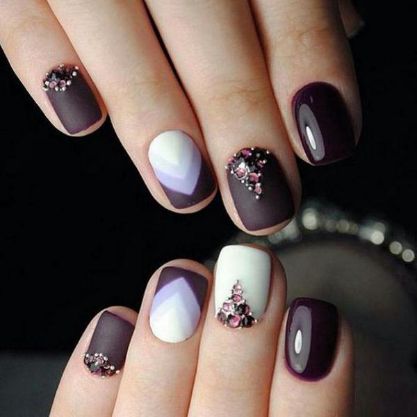 Стильный геометрический маникюр 2026 года: модный дизайн ногтей геометрия — фото