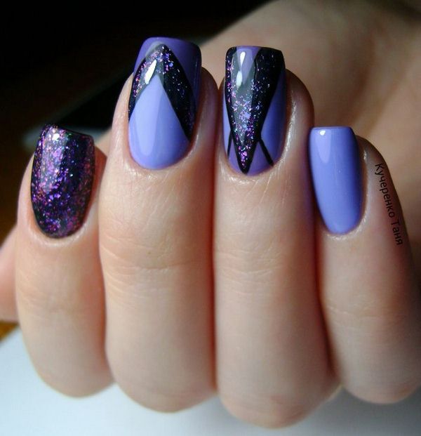 Стильный геометрический маникюр 2026 года: модный дизайн ногтей геометрия — фото