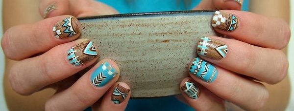 Стильный геометрический маникюр 2026 года: модный дизайн ногтей геометрия — фото