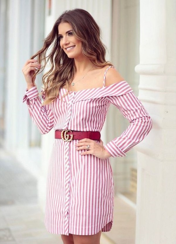 Модный летний тренд 2026: эффектные платья в полоску