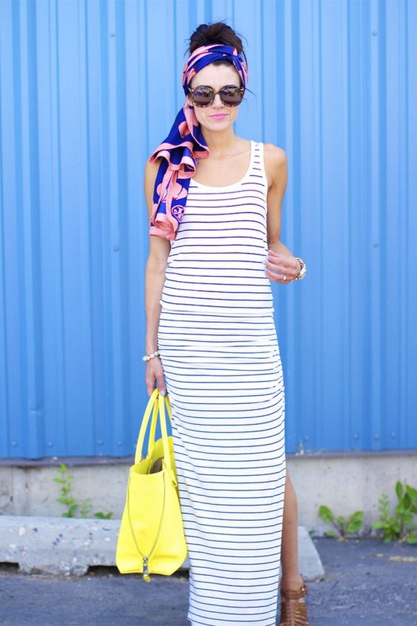 Модный летний тренд 2026: эффектные платья в полоску