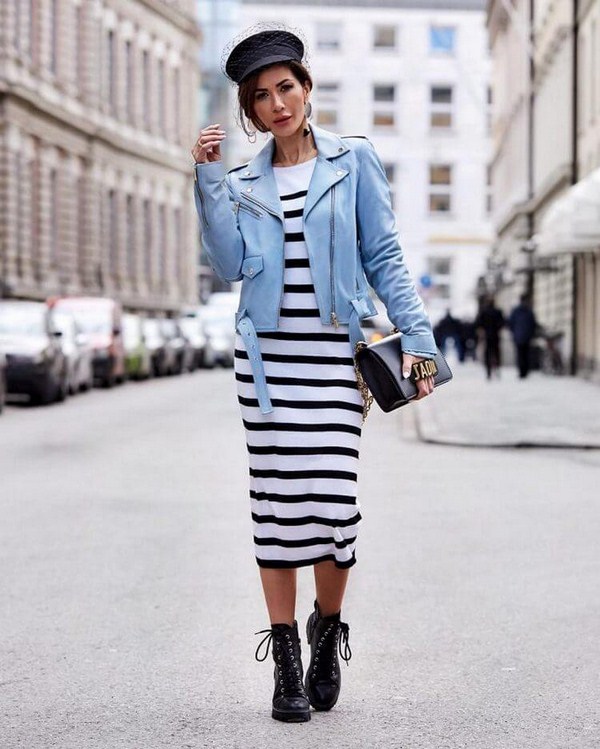 Модный летний тренд 2026: эффектные платья в полоску