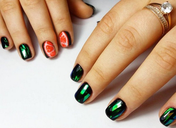 Прелестный дизайн ногтей «битое стекло» 2026 года: фото-новинки