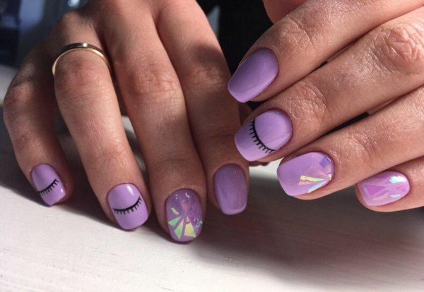 Прелестный дизайн ногтей «битое стекло» 2026 года: фото-новинки