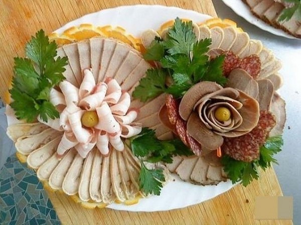 Праздничные нарезки на стол: лучшие фото-идеи, как выполнить нарезки