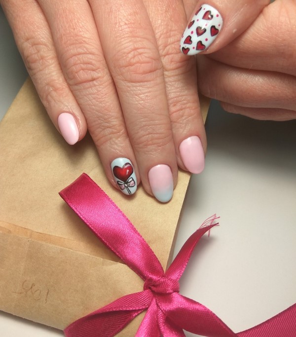 Тренды маникюра на 14 февраля: оригинальный дизайн ногтей 2026 с сердечками