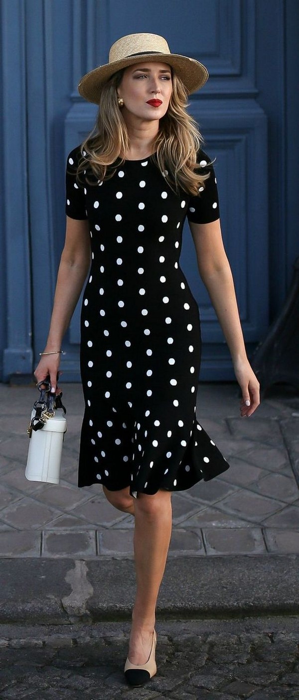 Главный принт сезона 2026 года – polka dots! Лучшие образы и последние тренды на фото