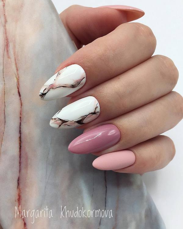 Утонченный маникюр «миндаль» 2026: новые образы дизайна миндальных ногтей