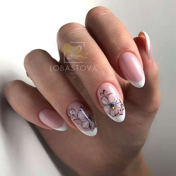 Модные ногти с цветами 2026: новинки и тренды цветочного нейл-арта