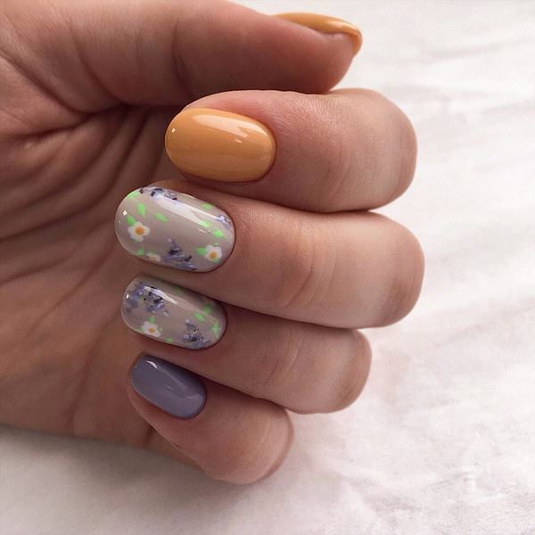 Модные ногти с цветами 2026: новинки и тренды цветочного нейл-арта