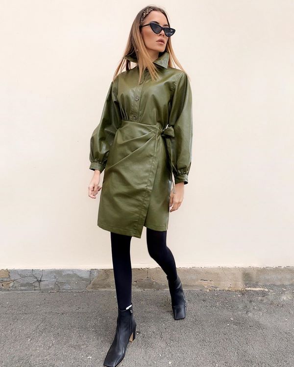 Неповторимое кожаное платье 2026: трендовые фасоны и модели нового сезона