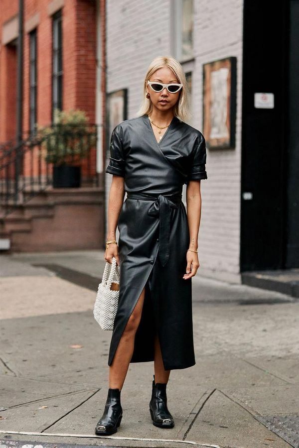 Неповторимое кожаное платье 2026: трендовые фасоны и модели нового сезона