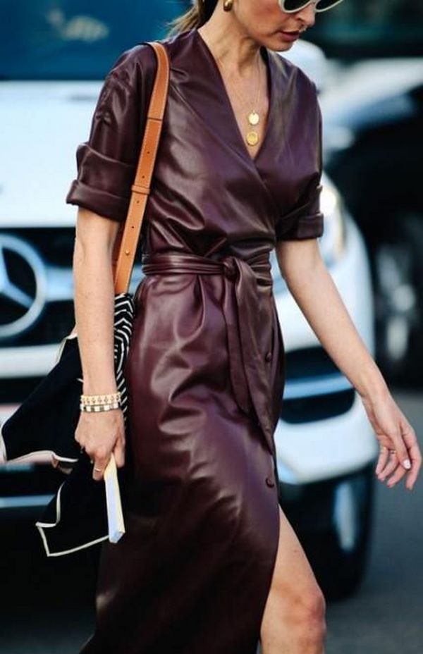 Неповторимое кожаное платье 2026: трендовые фасоны и модели нового сезона