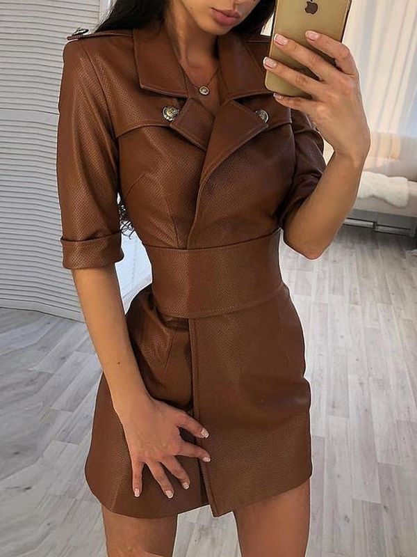 Неповторимое кожаное платье 2026: трендовые фасоны и модели нового сезона