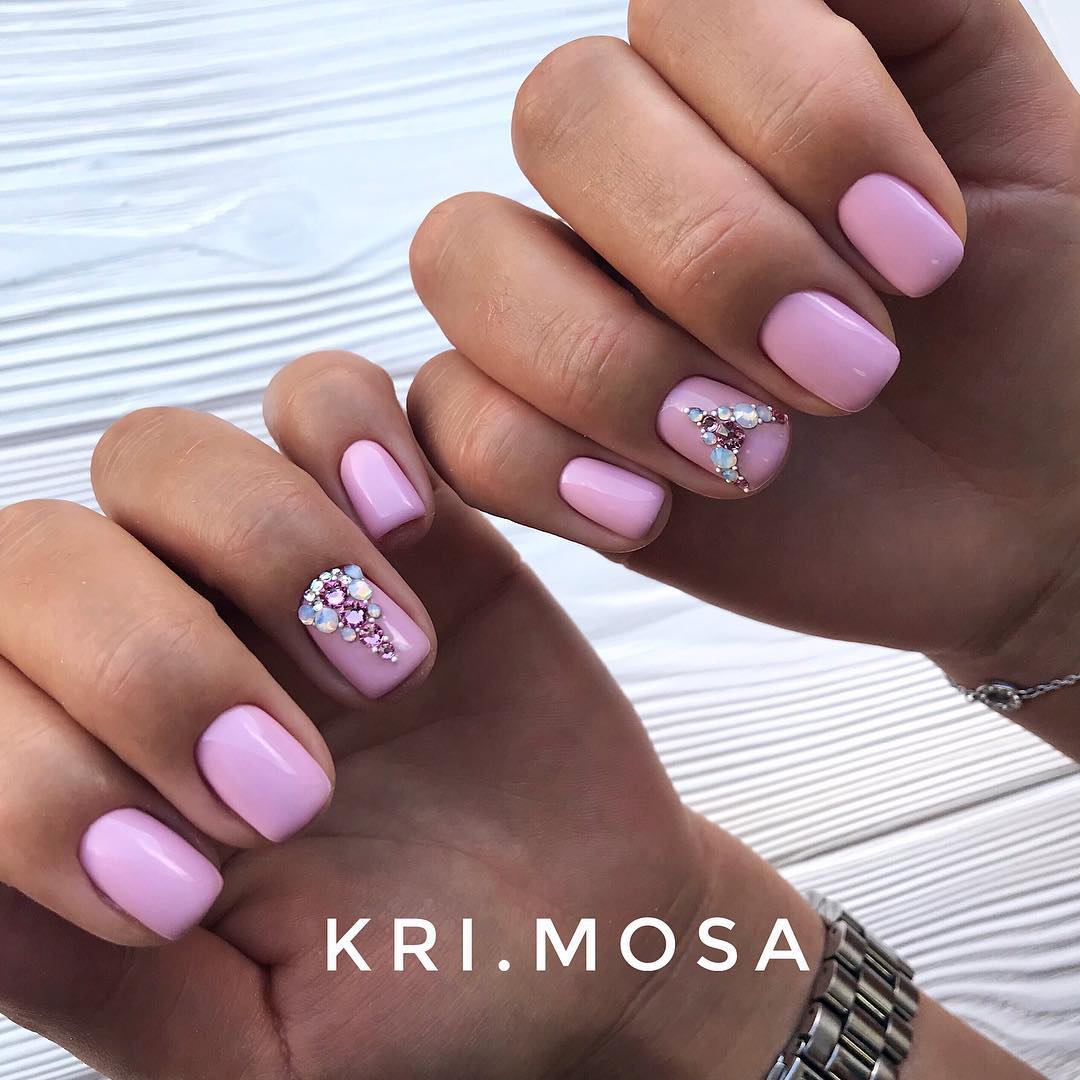 Красивый розовый маникюр 2026 года, фото, дизайн, идеи розового маникюра