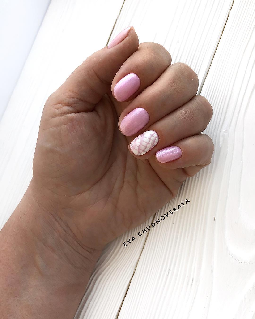 Красивый розовый маникюр 2026 года, фото, дизайн, идеи розового маникюра