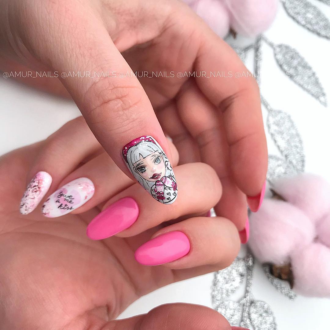 Красивый розовый маникюр 2026 года, фото, дизайн, идеи розового маникюра